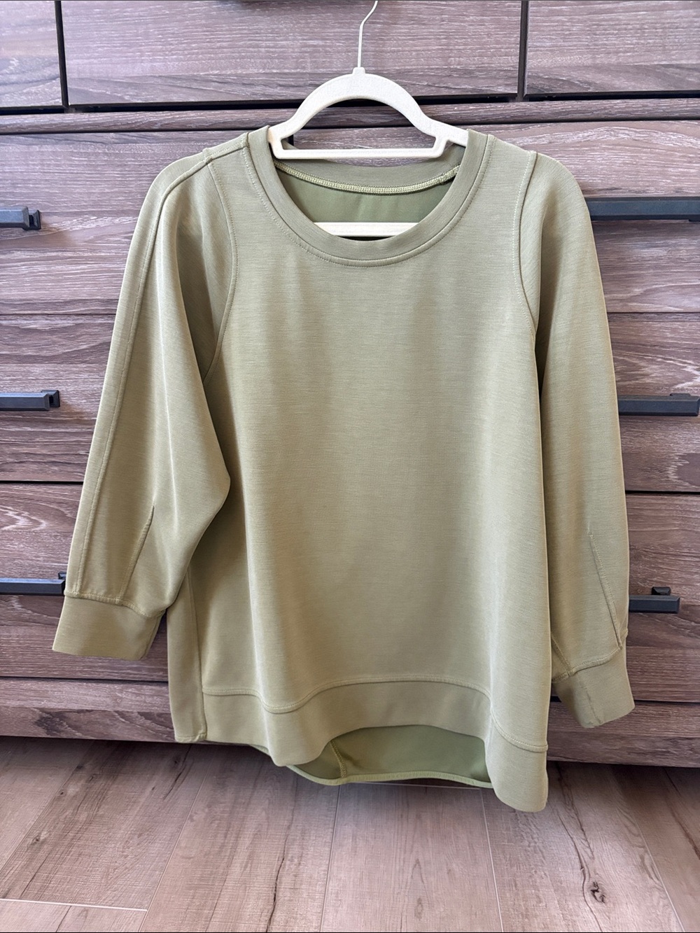 Lululemon Athletica Softstreme Olive Sweatshirt